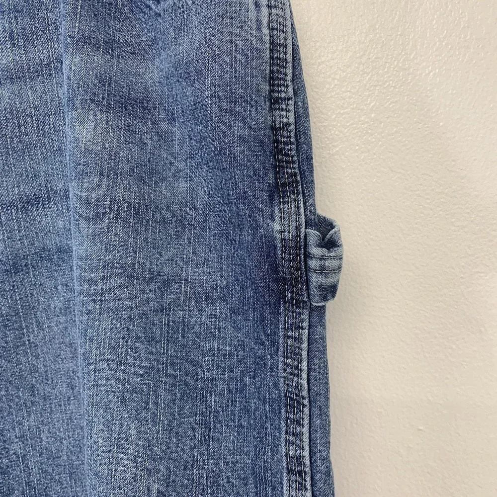 Wrangler Y2K Carpenter Shorts Jorts Men 38  Blue 100% Cotton Inseam 10